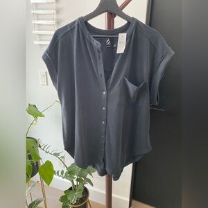 Lou & Grey Black Button Down Shirt